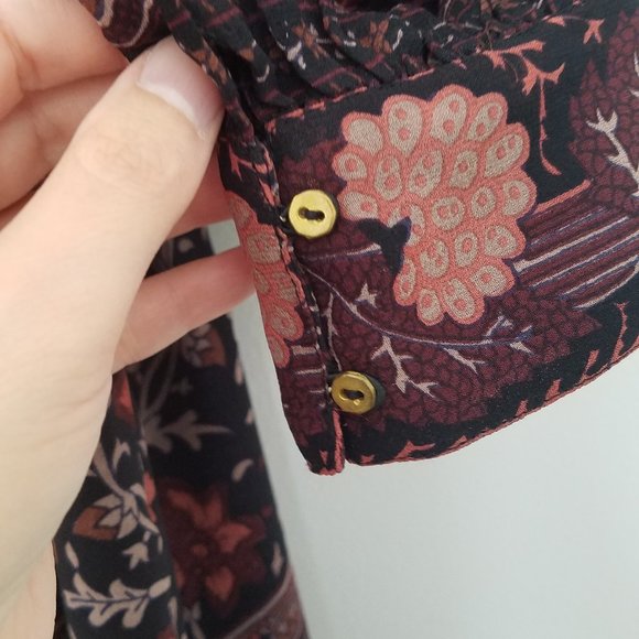 Ulla Johnson Silk Boho Floral Dress - Picture 9 of 13